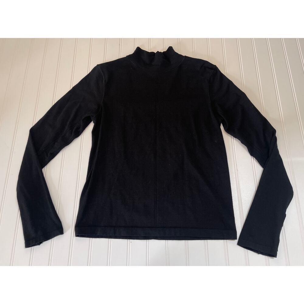 Athleta Black Long Sleeve Activewear Top Yoga Fitness‎ Thumbholes Women's Small?
